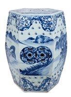 Lot 9 - 19th century Chinese blue and white garden...