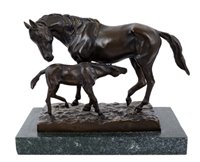 Lot 705 - After Pierre Jules Mene: Bronze sculpture of...