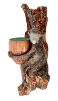 Lot 53 - Late 19th century English majolica glazed pottery...