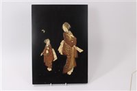 Lot 678 - Japanese Meiji period papier mache and...