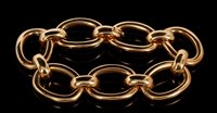 Lot 439 - Fine Cartier 18ct gold bracelet with bold...
