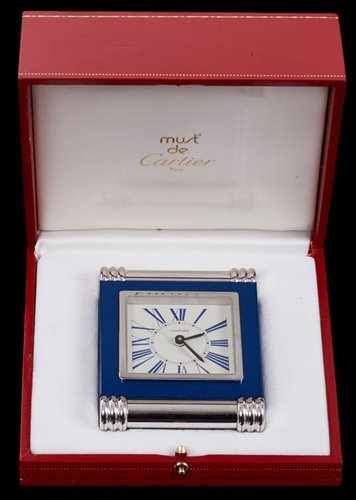 Lot 450 - Cartier Must de Cartier Art Deco style travel...