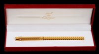 Lot 455 - Cartier Must de Cartier fountain pen, the gold...