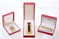 Lot 457 - Cartier Must de Cartier Santos money clip in...