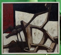 Lot 919 - Roderick Barrett (1920-2000) oil on board -...
