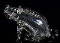 Lot 88 - Late 19th century novelty glass decanter in...