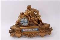 Lot 1165 - Late 19th century French gilt metal and...
