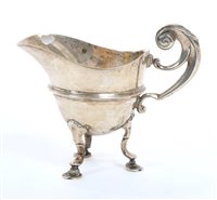 Lot 196 - Victorian silver helmet-shaped cream jug with...