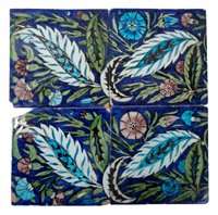 Lot 151 - Four late 19th century William De Morgan,...