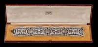 Lot 465 - A very fine Art Deco diamond and platinum...
