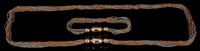 Lot 470 - An American three-colour gold multi-strand...