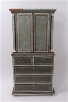 Lot 795 - 19th century Indian Sabele ware table cabinet,...