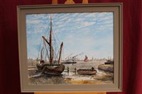 Lot 1047 - Peter Merrin acrylic on board - Shipping at...