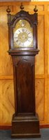 Lot 1170 - Mid-18th century eight day longcase clock, by...