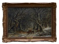 Lot 877 - Robert Burrows (1810-1883) oil on canvas -...