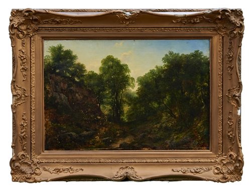 Lot 884 - Follower of Henry Bright (1814-1873) oil on...