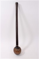 Lot 730 - Antique African lignum vitae knobkerrie of...