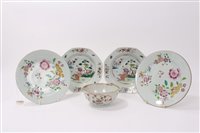 Lot 81 - Pair 18th century Chinese export famille rose...