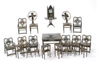 Lot 377 - Collection of Chinese white metal miniature...