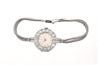 Lot 631 - Fine ladies' platinum and diamond set Vertex...