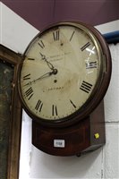 Lot 1158 - Regency drop-dial wall clock with circular...