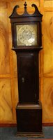 Lot 1173 - Early 18th century eight day longcase clock,...