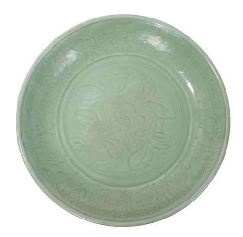 Lot 1 - Fine Chinese Ming period Longquan celadon...