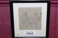 Lot 1032 - Circle of Thomas Churchyard (1798-1865) pencil...