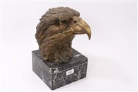 Lot 783 - Impressive gilt bronze sculpture of an eagle...