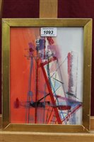 Lot 1093 - Joyce Pallot (1912-2004) watercolour - Cranes,...