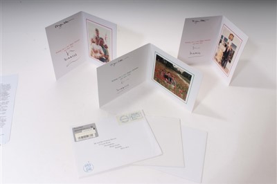 Lot 48 - HRH The Prince of Wales – three signed Christmas cards – 1994, 1996 and 1997