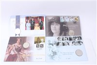 Lot 70 - G.B. mixed Five Pound coin and stamp covers (x 48) (N.B. £5 coin face value £240) (48 items)