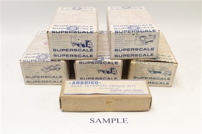 Lot 2760 - Selection of white metal kits Superscale (x 10) and Anbrico Road Transport models – in original boxes – some unopened (15)