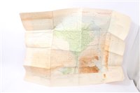 Lot 514 - North Africa Campaign interest- Group of Second World War Canvas and paper maps