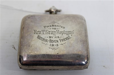 Lot 3508 - Unusual Edwardian silver double sovereign and half sovereign holder
(Birmingham 1906)