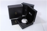 Lot 33 - G.B. The Royal Mint – The Queen’s Beasts ‘The Lion of England’ Silver Proof Five-Ounce £10 coin 2017 - in case of issue with Certificate of Authenticity (1 coin)