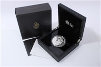 Lot 34 - G.B. The Royal Mint – The Queen’s Beasts ‘The Red Dragon of Wales’ Silver Proof Five-Ounce £10 coin 2018 - in case of issue with Certificate of Authenticity (1 coin)