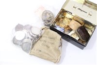 Lot 46 - World – mixed sports medallions, enamelled badges, coins and stamps, etc (qty)