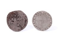 Lot 77 - G.B. mixed silver hammered coinage – to include circa 1464 – 1470, Edward IV Canterbury, light coinage Half Groat (N.B. small crack to flan and loss at 7 o’clock position), otherwise GF, Elizabeth...