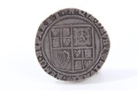 Lot 80 - G.B. silver hammered James I Shilling m/m Tower fifth bust, circa 1612 – 1613 (N.B. some slight clipping to flan), otherwise GF – VF (1 coin)