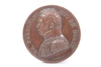 Lot 115 - France – AE comm. medallions – to include Capture of Cadiz by Dieudonne.  GEF and Assassination of The Duc-De Berry, by Gayrard.  GVF (2 medallions)