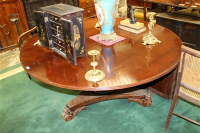 Lot 1315 - Regency and later rosewood dining table