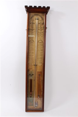 Lot 1287 - 19th century Admiral Fitzroy barometer