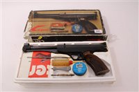 Lot 920 - Elgama Spanish .177 Calibre Air Pistol in box with accessories