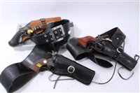 Lot 924 - Group of American Replica Revolvers together with a BB Guns and accessories