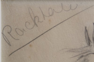 Lot 1008 - Edward Seago Pencil drawing of clown and horse