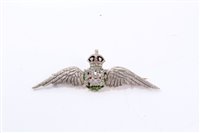 Lot 546 - Second World War Bi-metal RAF Sweetheart Brooch