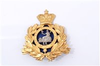 Lot 450 - Victorian gilt brass Norfolk Regiment Shako badge