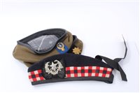 Lot 556 - Royal Corps of Signals Beret, together with another Military Beret and a Glengarry cap (3)