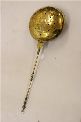 Lot 947 - 17th / 18th century brass bed pan